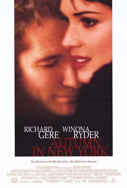 Poster for the film Autumn In New York